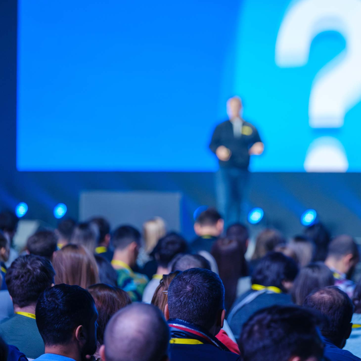 Conference crowd presentation